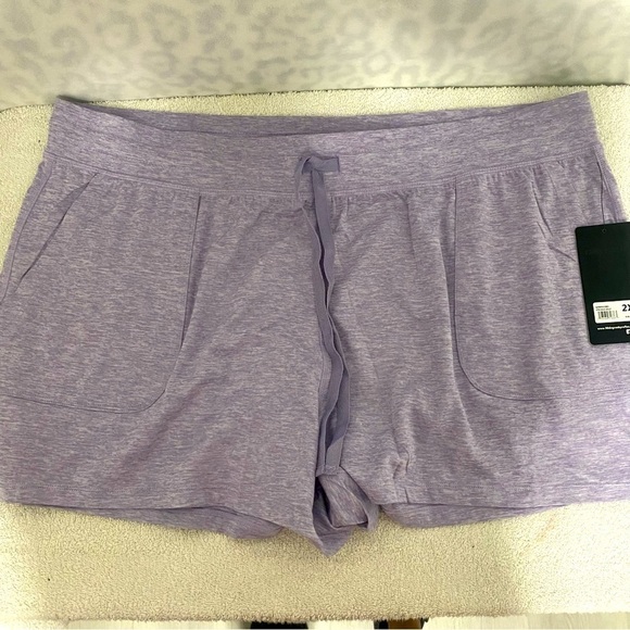 90 Degree By Reflex Lightweight Lounge Shorts - Casual  Lavender Plus 2X NWT - Picture 2 of 10